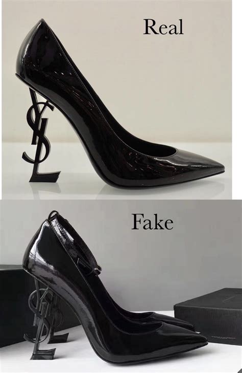 ysl heels fake vs real|ysl shoes false.